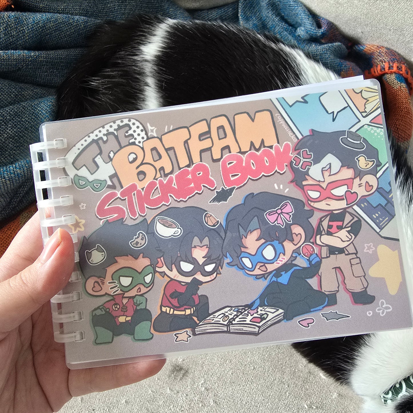 Batfam Sticker Book & Notepad Set
