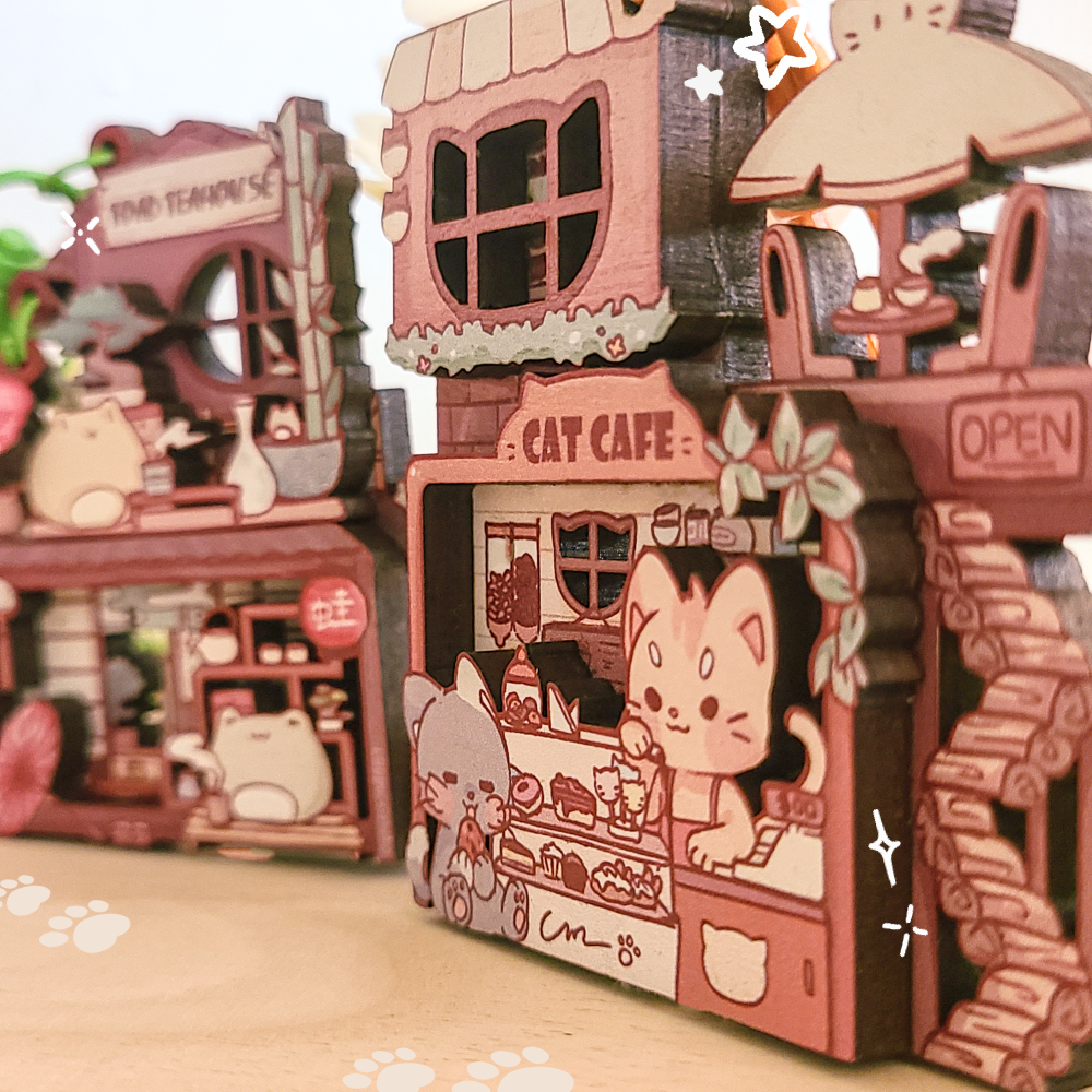 Original Layered Wooden Charm - Animal RPG Town