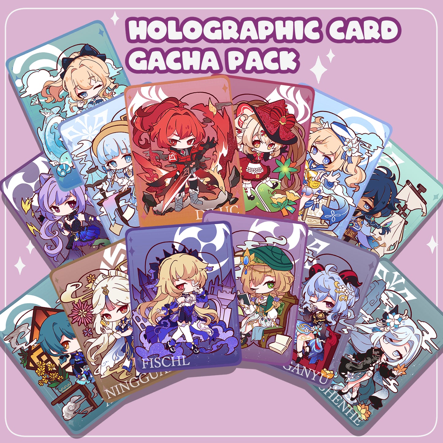 Genshin Impact - Holo Card Gacha Packs
