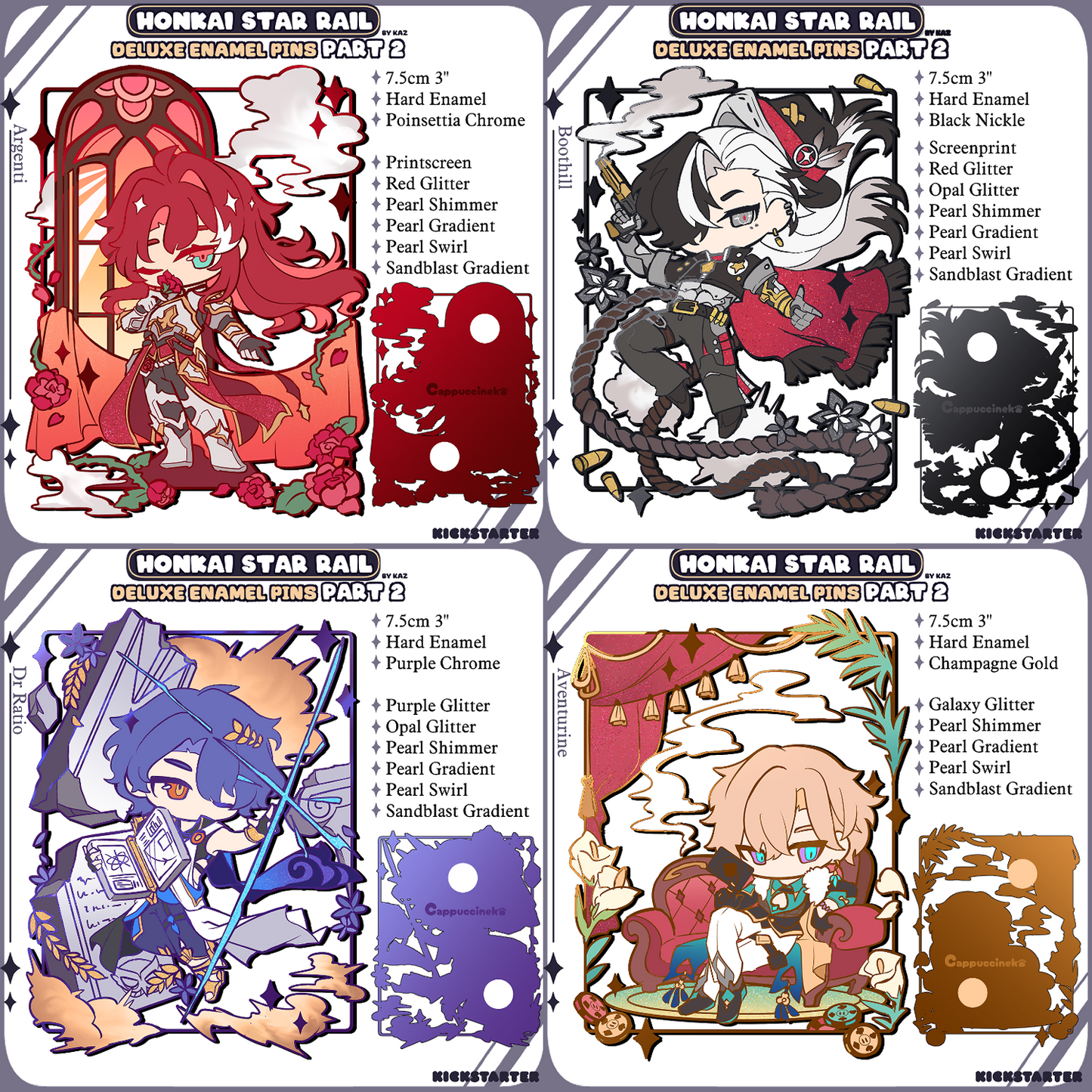 PREORDER - Honkai StarRail Deluxe Enamel Pin Part 2