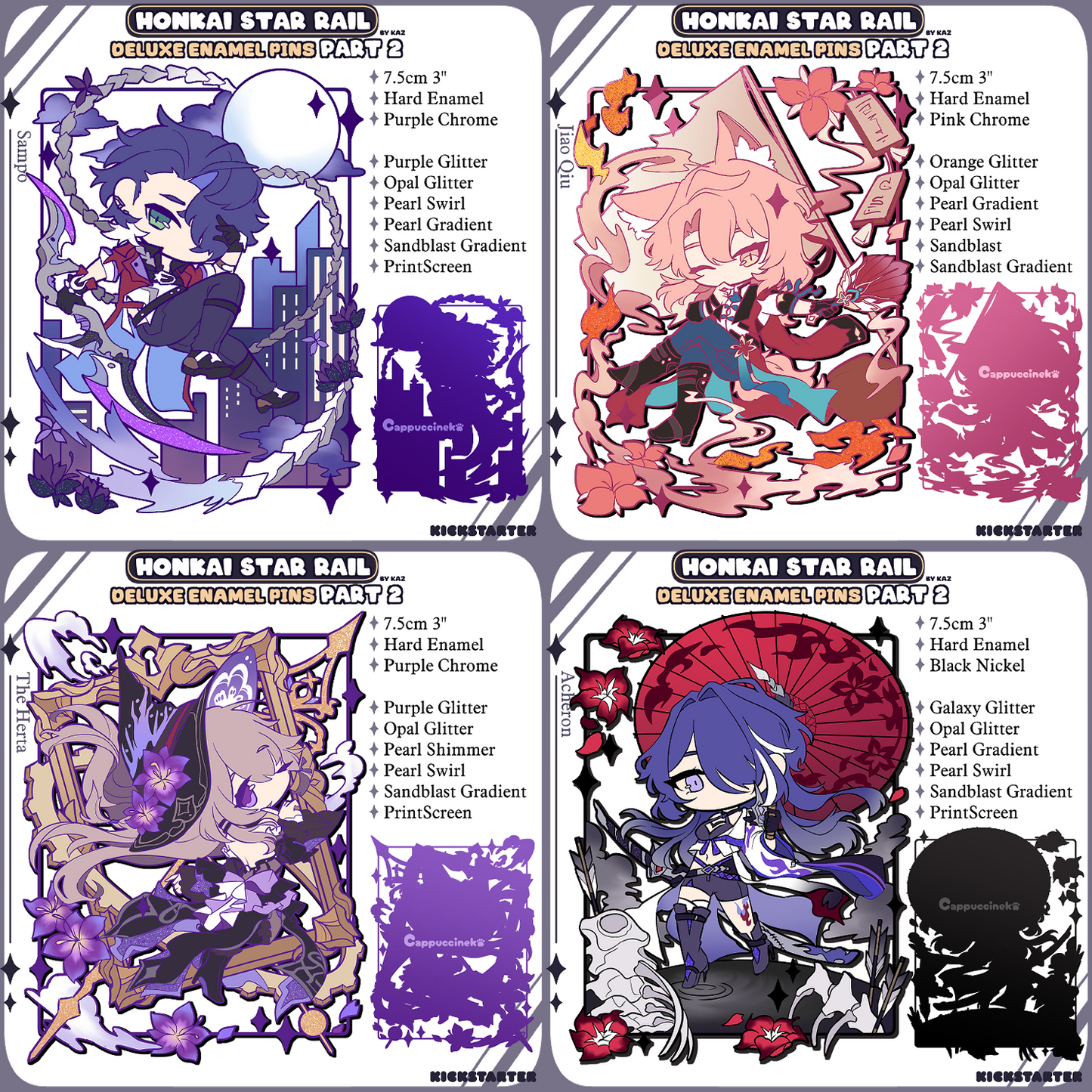 PREORDER - Honkai StarRail Deluxe Enamel Pin Part 2