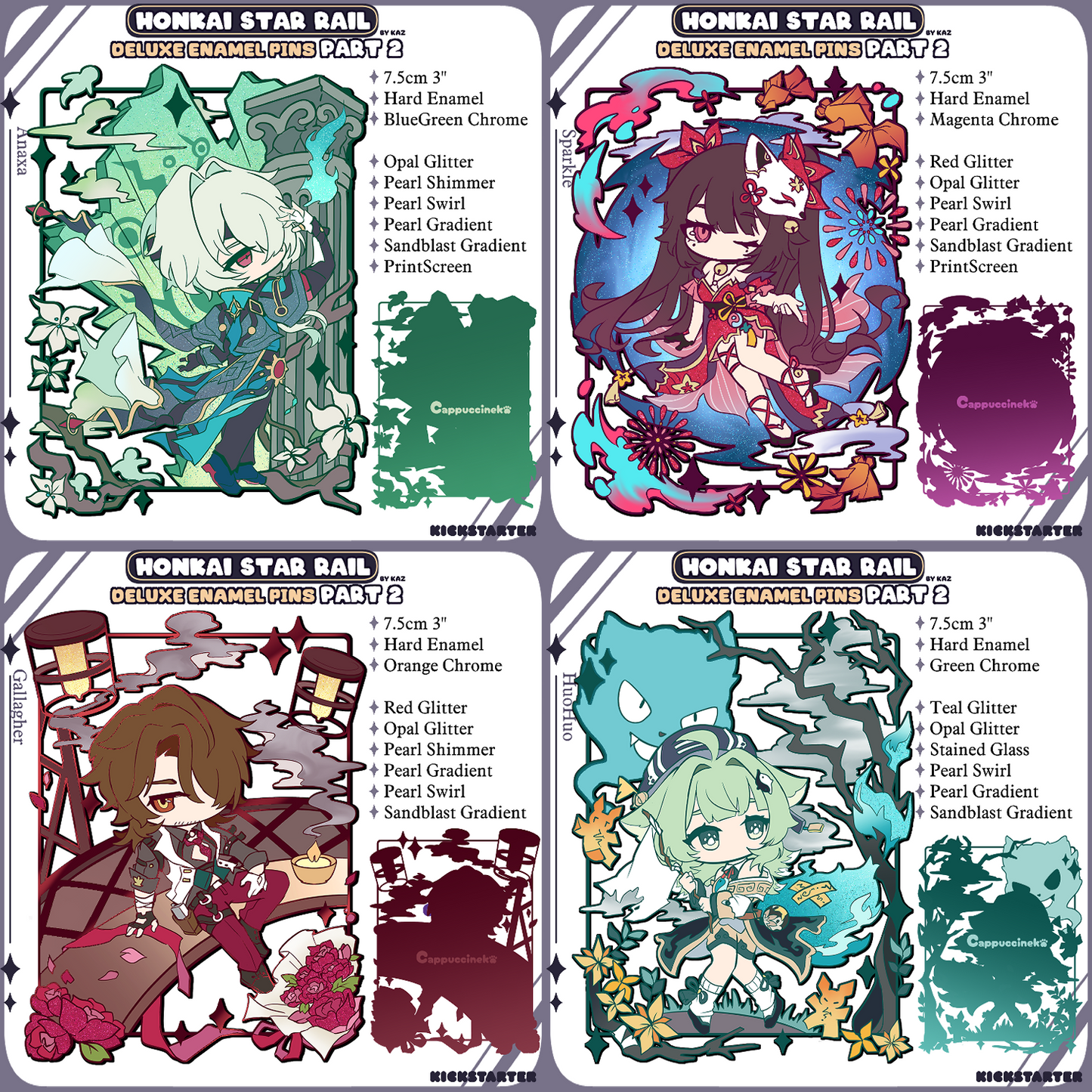 PREORDER - Honkai StarRail Deluxe Enamel Pin Part 2