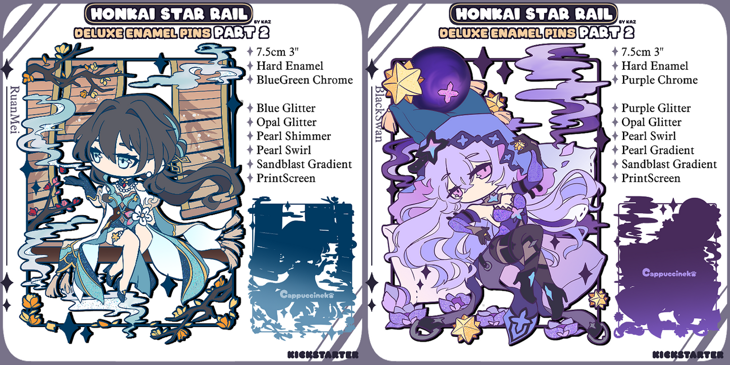 PREORDER - Honkai StarRail Deluxe Enamel Pin Part 2