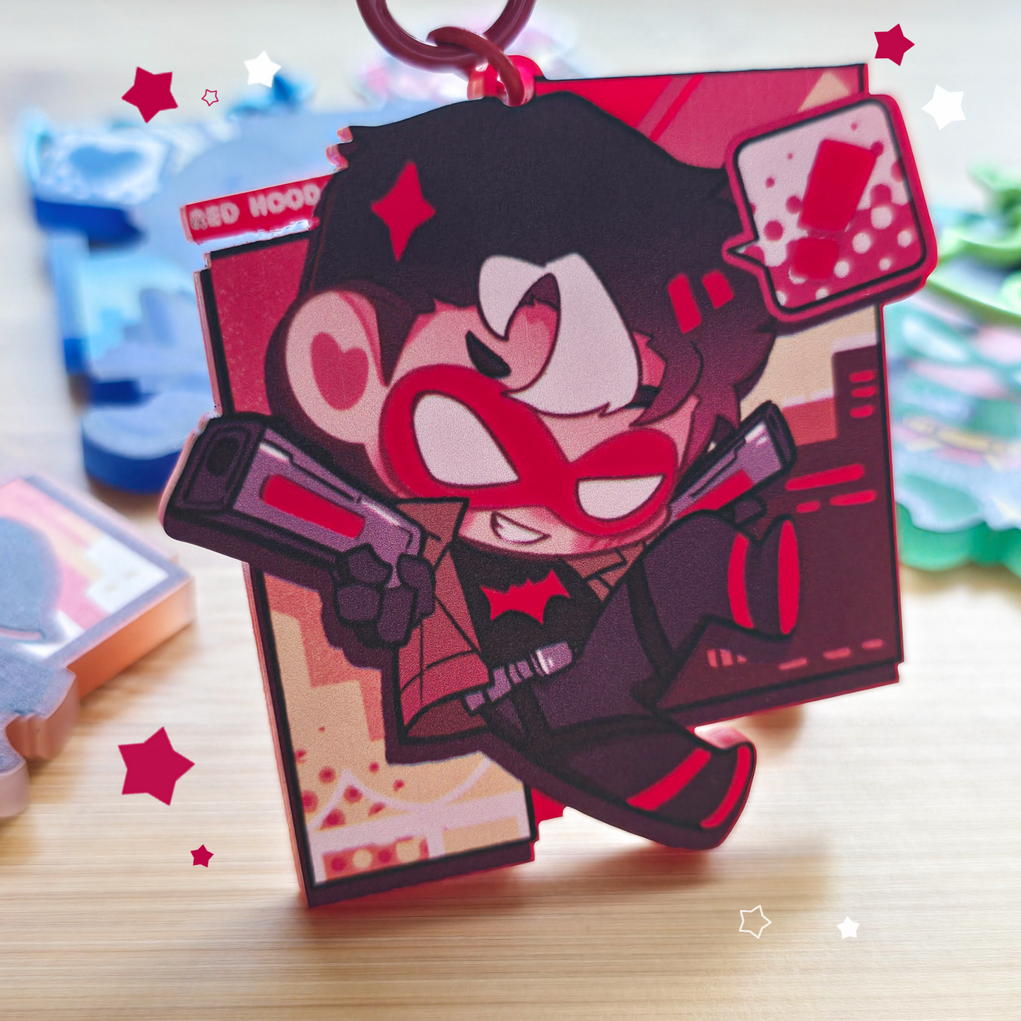 Bat Boys - Frosted Acrylic Charms