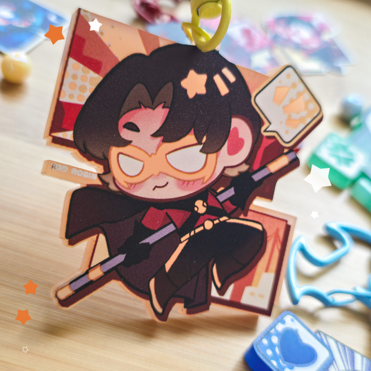 Bat Boys - Frosted Acrylic Charms