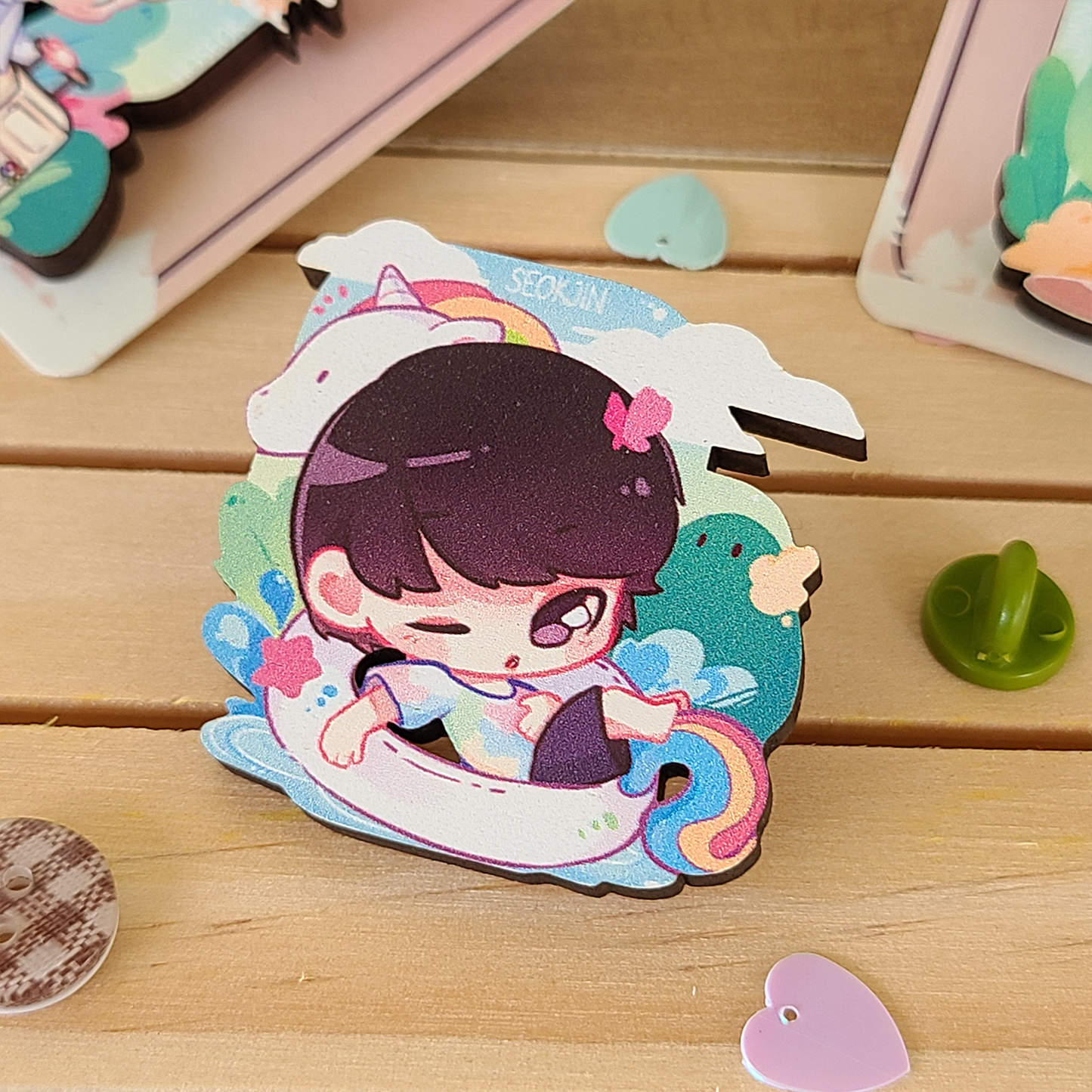BTS In The Soop - Wooden Pins and Stickers