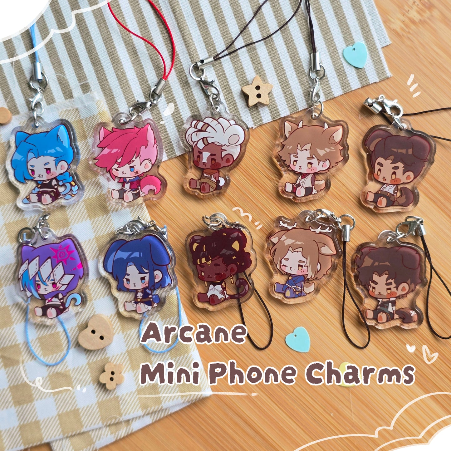Arcane - Mini Phone Charm