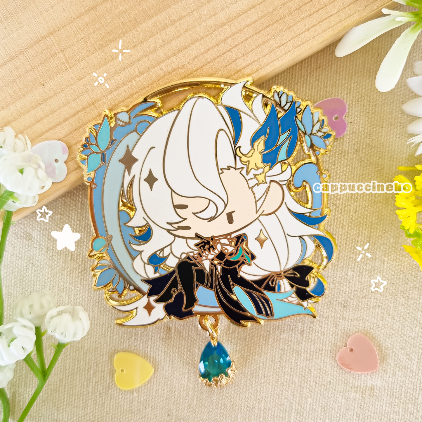 Genshin Impact Enamel Pin (Wrio, Neuvi, Yoimiya, Keqing)