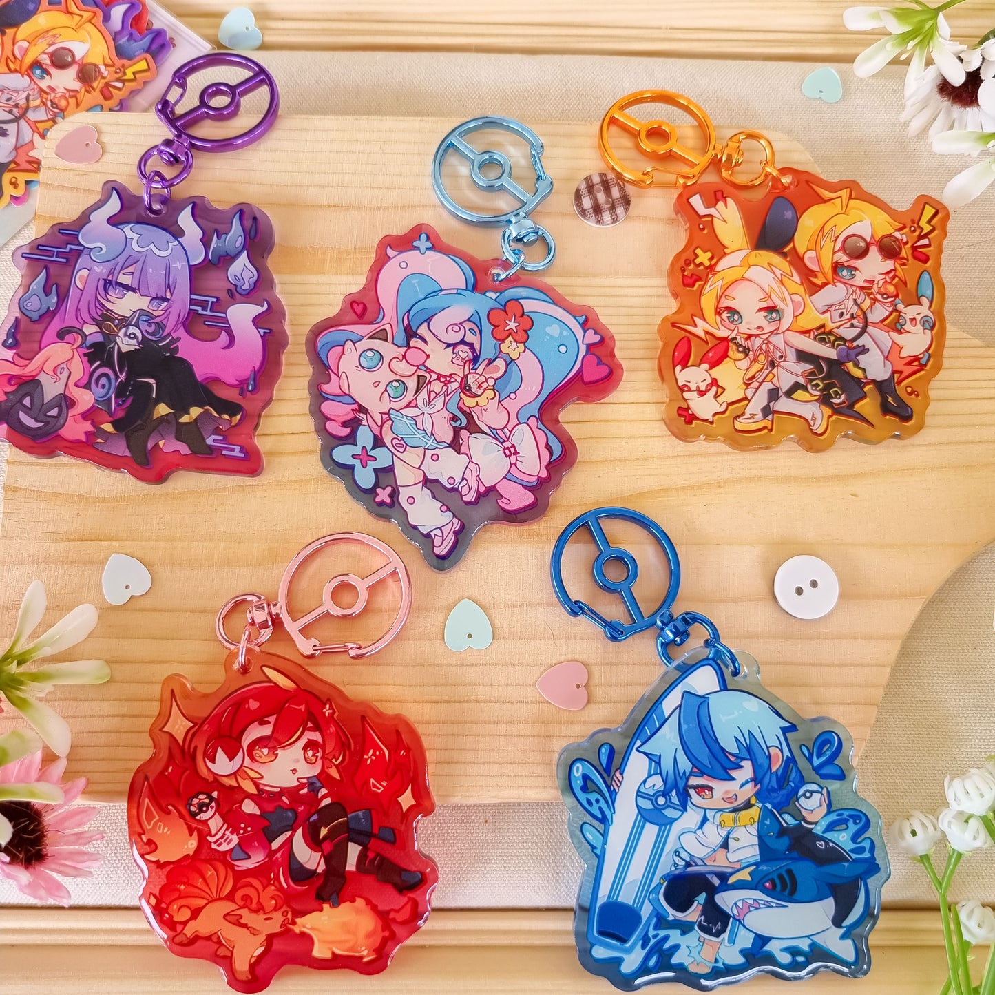 Vocaloid x Pokemon - Project Voltage Charms
