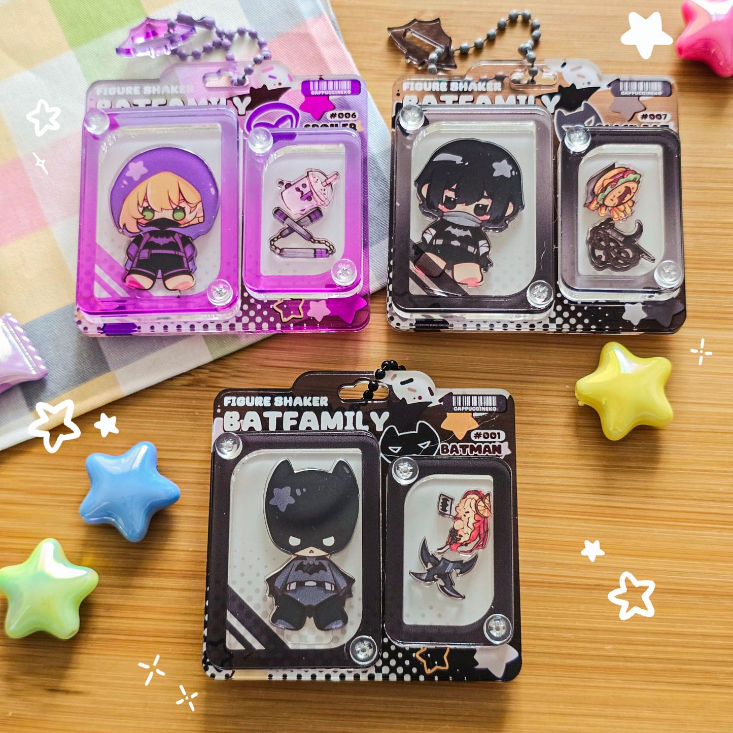 Batfam - Figurebox Shaker Charms