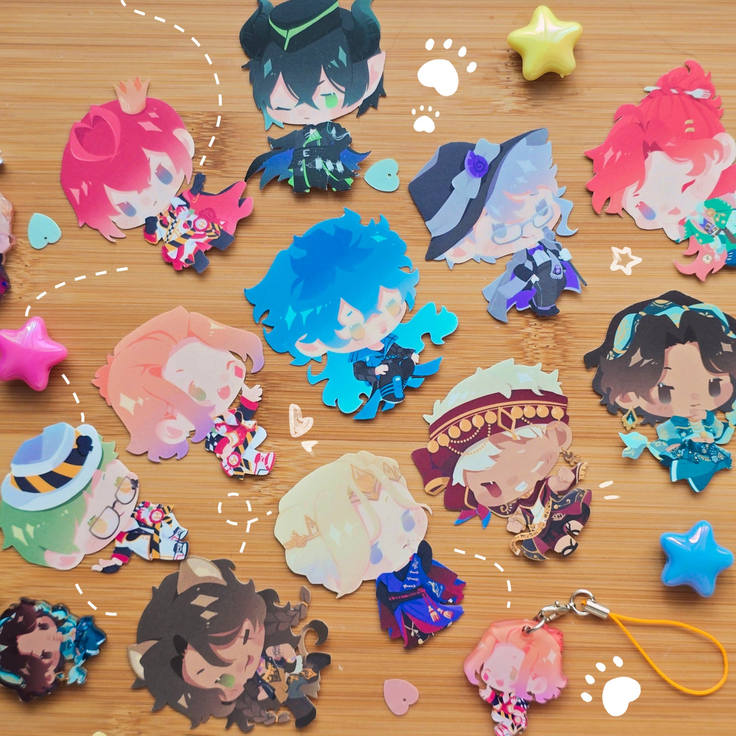 TWST - Mini Phone Charms & Stickers