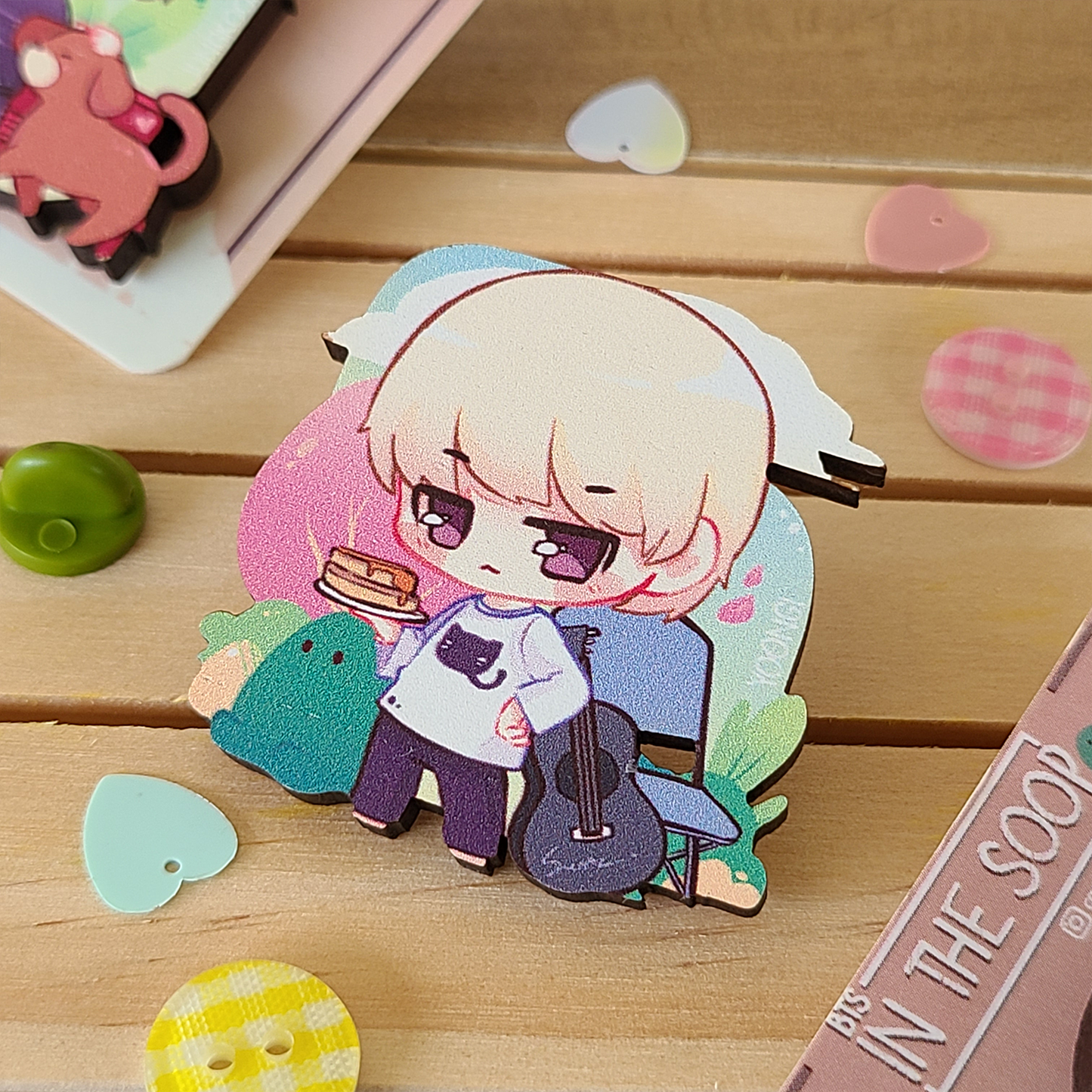 BTS In The Soop - Wooden Pins and Stickers
