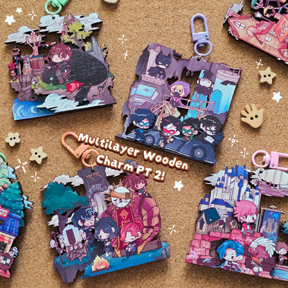 Multilayer Wooden Charm - Various Series Part 2
