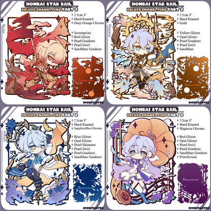 PREORDER - Honkai StarRail Deluxe Enamel Pin Part 2