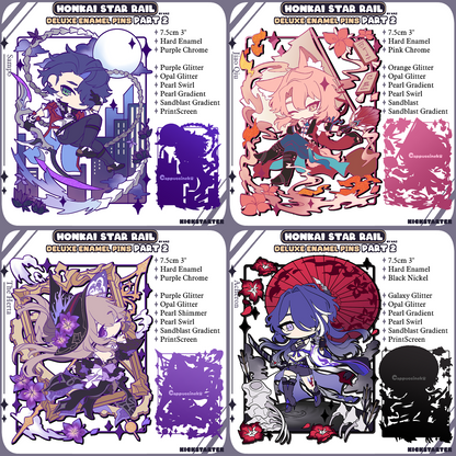 PREORDER - Honkai StarRail Deluxe Enamel Pin Part 2
