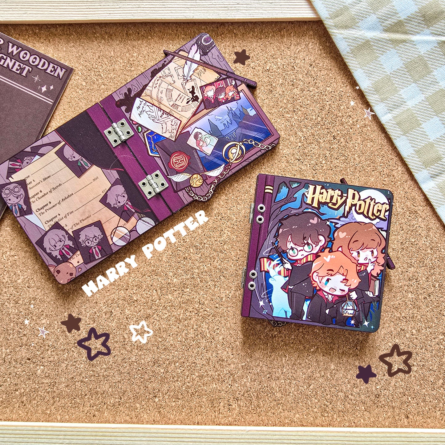 Multilayer Wooden Pin/Magnet Book Series