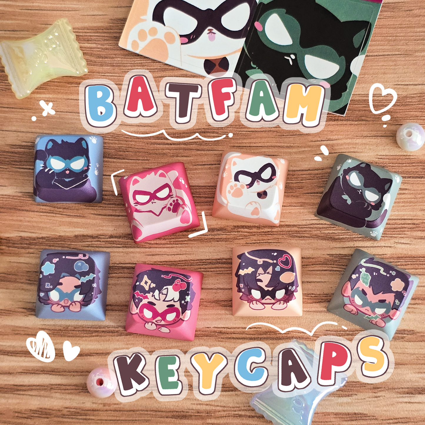 Keycap Set - Bat Boys