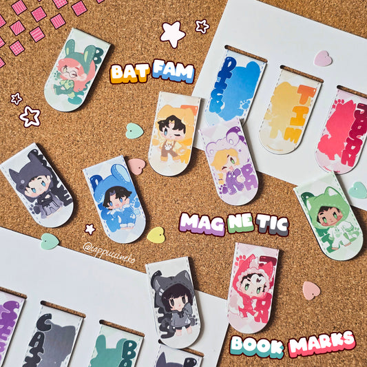 BatFam Magnetic Bookmark Set