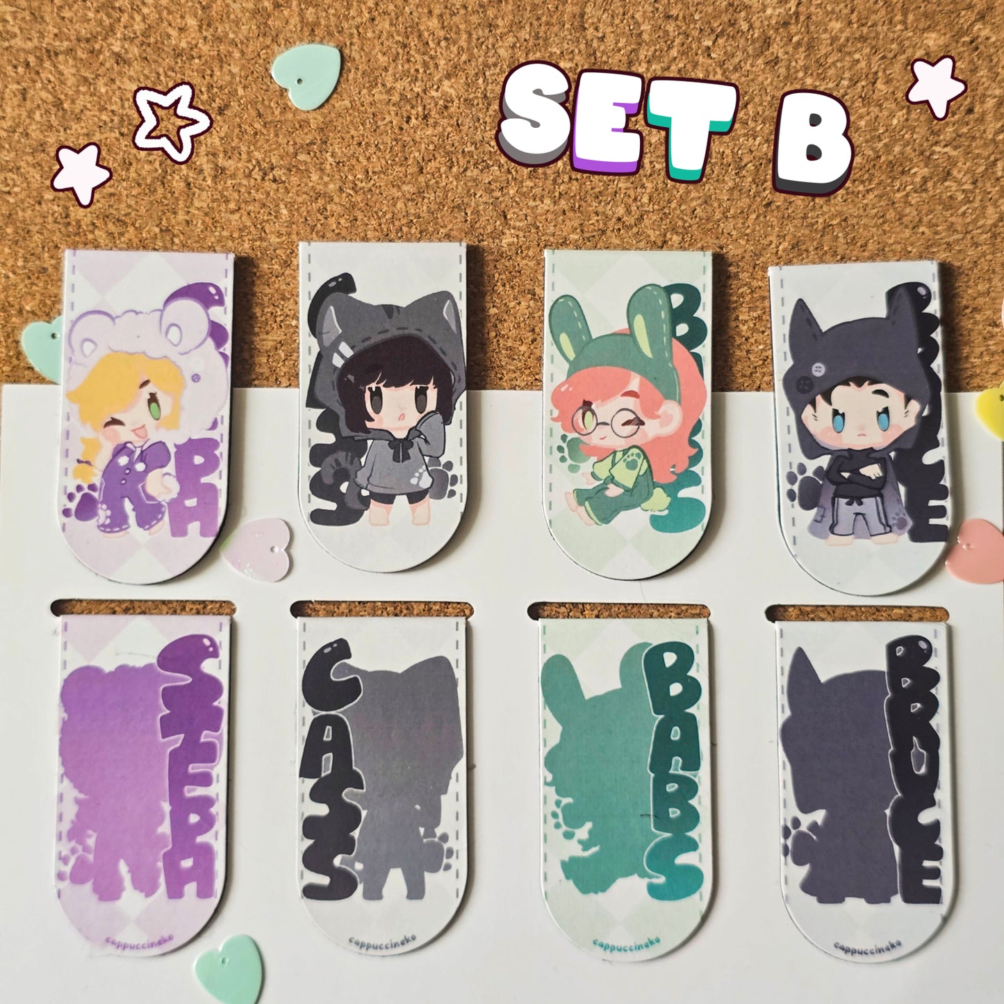 BatFam Magnetic Bookmark Set