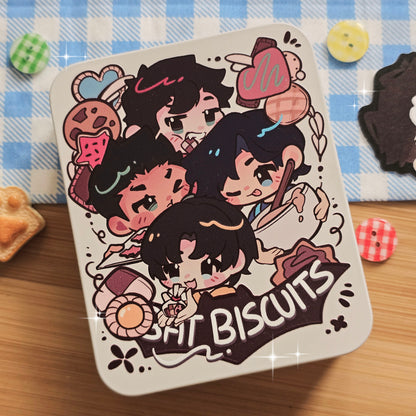 Bat Boys - Cookie Themed Embossed Wooden Pin & Magnet