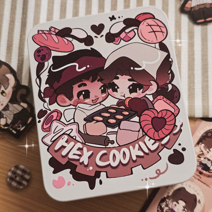 Jayvik - Cookie Themed Embossed Wooden Pin & Magnet