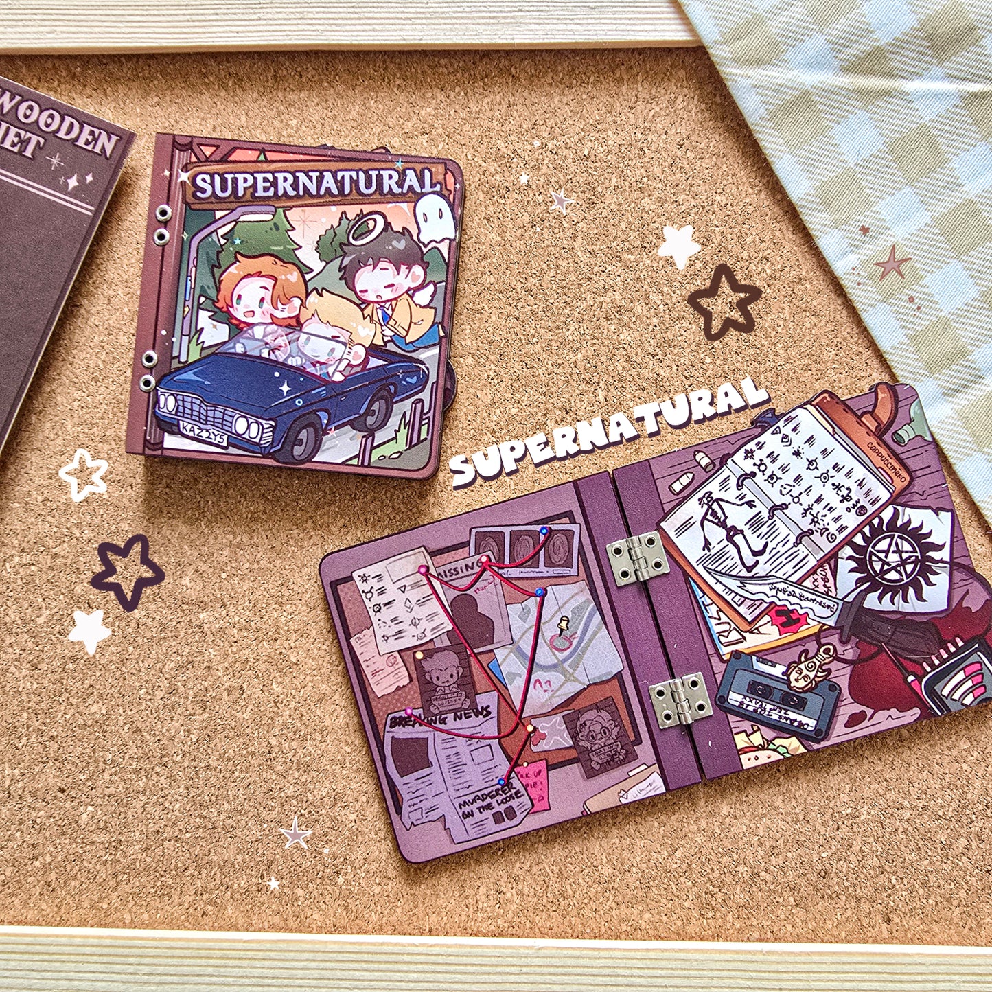 Multilayer Wooden Pin/Magnet Book Series