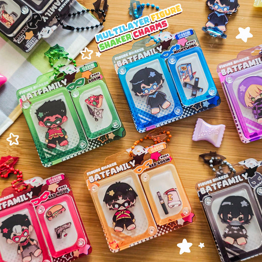 Batfam - Figurebox Shaker Charms
