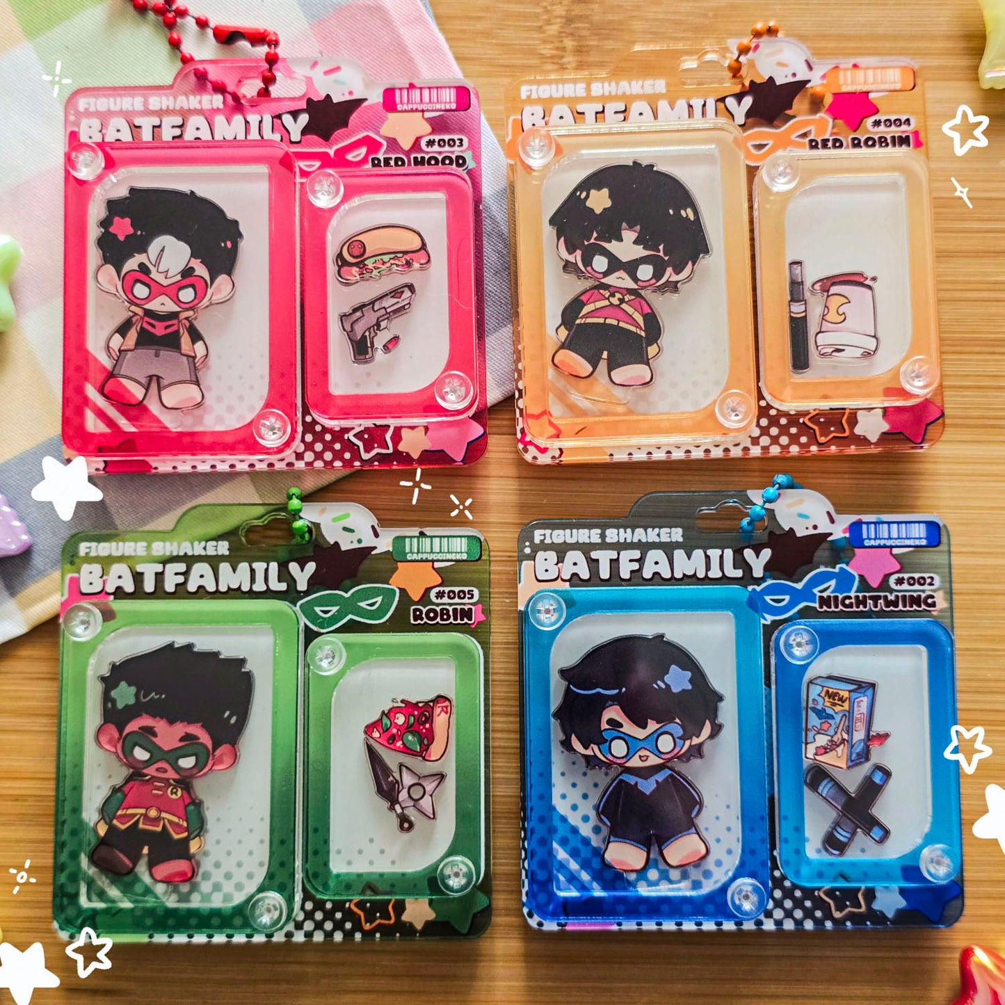 Batfam - Figurebox Shaker Charms